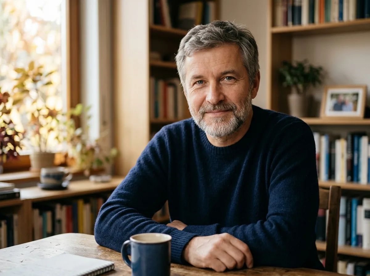 Дмитрий П., мужчина 52 года, неформальный портрет для отзыва, спокойный вид